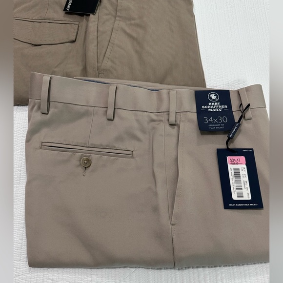 Lot of 3- pairs of dress pants. Murano Men's Chinos in Light Gray and Tan - Picture 2 of 8